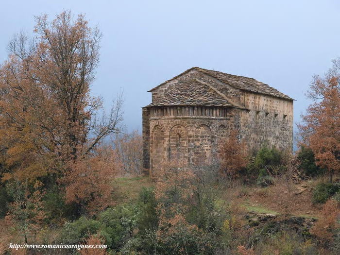 VISTA ESTE DEL TEMPLO EN INVIERNO.